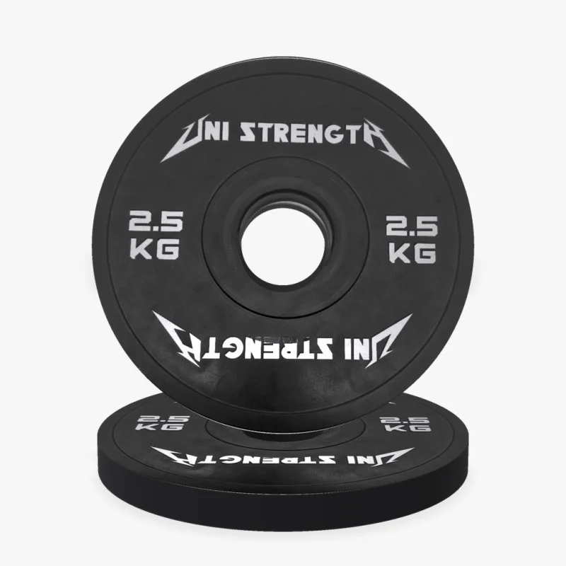 Poids olympique de précision 0,25 kg rouge Uni Strength, vue à 55°