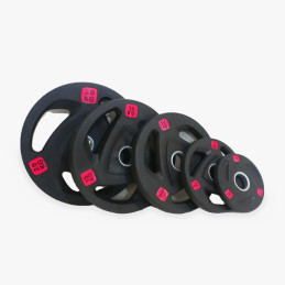 Set olympischer Tri-Grip-Gummischeiben 107,5 kg