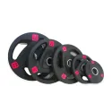 Olympia-Hantelscheiben 50 mm mit Gummiüberzug - Set 187,5 kg - Ansicht 2