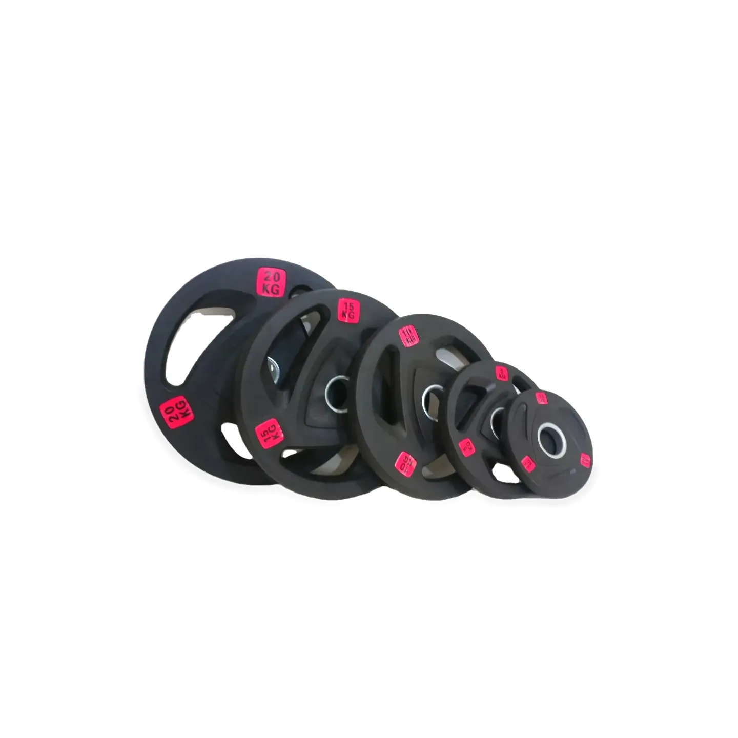 Disques de poids olympique 50mm de musculation en caoutchouc 187.5kg | Poids de Musculation 187,5 kg - vue 2