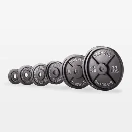 Cast iron Olympic plate set 107.5 kg