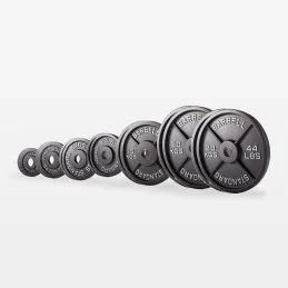 Set disques olympiques en fonte 147,5 kg
