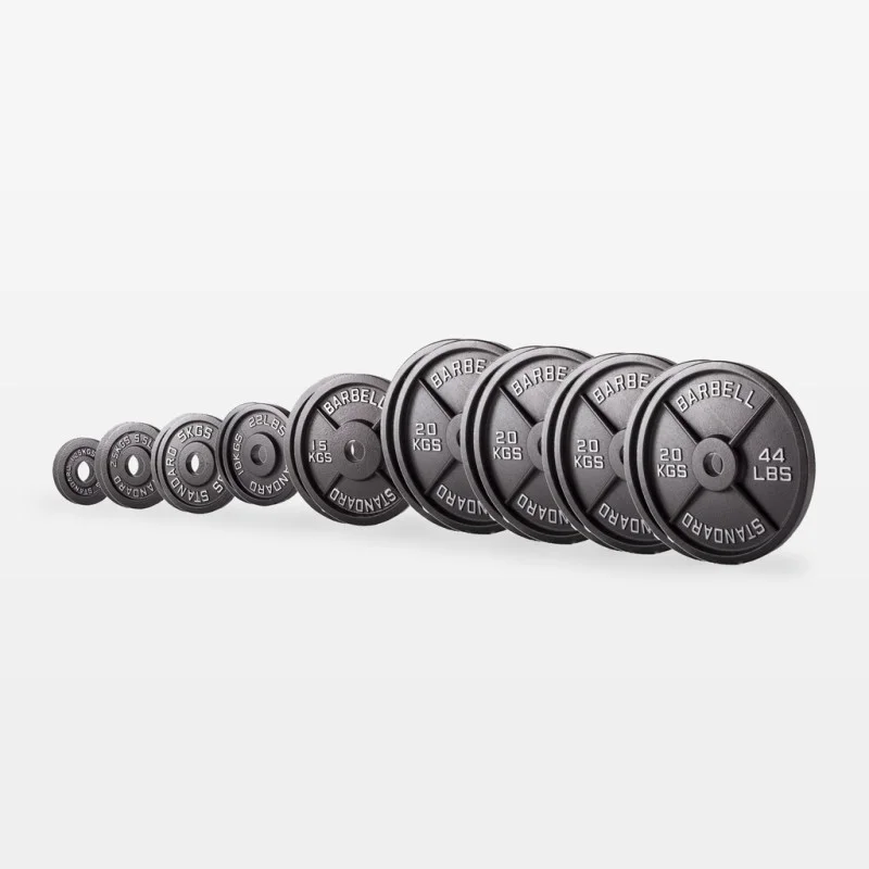 Cast iron Olympic plate set 227.5 kg