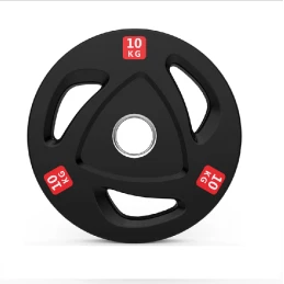 Set disques olympiques caoutchouc tri-grip 227,5 kg