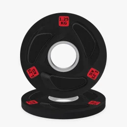 Disque olympique caoutchouc 1,25 kg, vue de face
