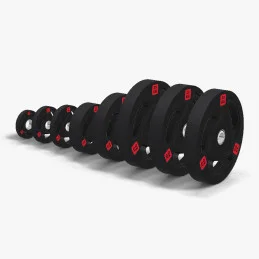 Set di dischi olimpici in gomma tri-grip 187,5 kg