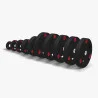 Set disques olympiques caoutchouc tri-grip 267,5 kg