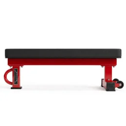 UF Power Flachbank rot, Polster 35 cm, Dreiviertelansicht