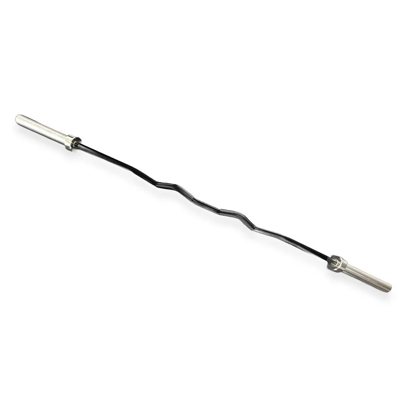 Barre Curl EZ Rackable – Barre Incurvée pour Biceps et Triceps