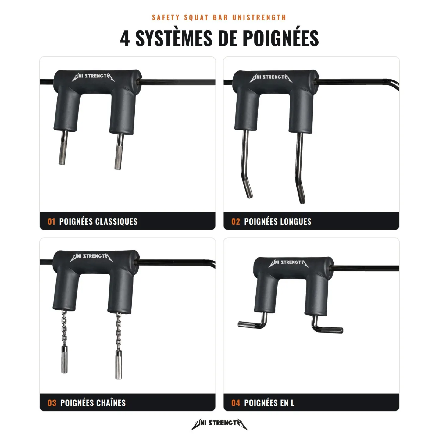SSB Uni Strength - Safety Squat Bar V2 - Atlas - Complete Set - view 3