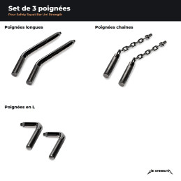 SSB Uni Strength - Maniglie - Set di 3