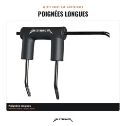 Agarres de seguridad para barra de sentadillas (vista 2)