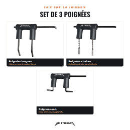 SSB Uni Strength - Maniglie - Set di 3