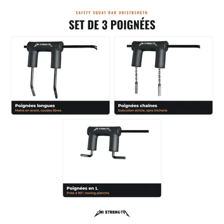 SSB Uni Strength - Maniglie - Set di 3 - vista 2