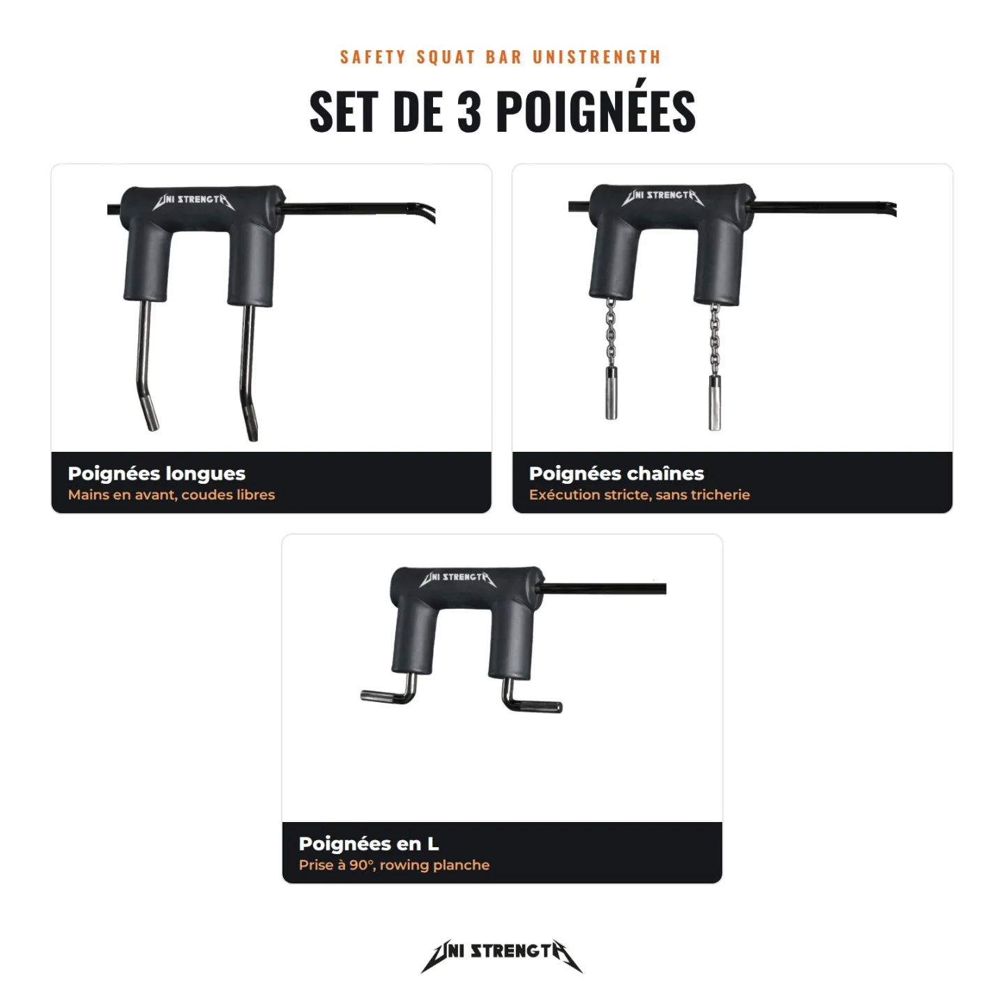 SSB Uni Strength - Poignées - Set de 3 - vue 2