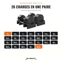 Schwarze verstellbare Hanteln 41,5 kg - Paar - 1,5 kg Schritte - Ansicht 3