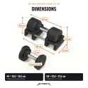 Dumbbell bundle with rack - view 4