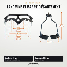 Set de 8 poignées de tirage Optimal Grip type Prime
