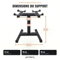 Pack: Par de mancuernas ajustables de 2-32 kg - incrementos de 2 kg con soporte - vista 6