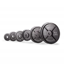 Set olympischer Gusseisenscheiben 107,5 kg