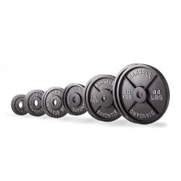Set disques olympiques en fonte 107,5 kg