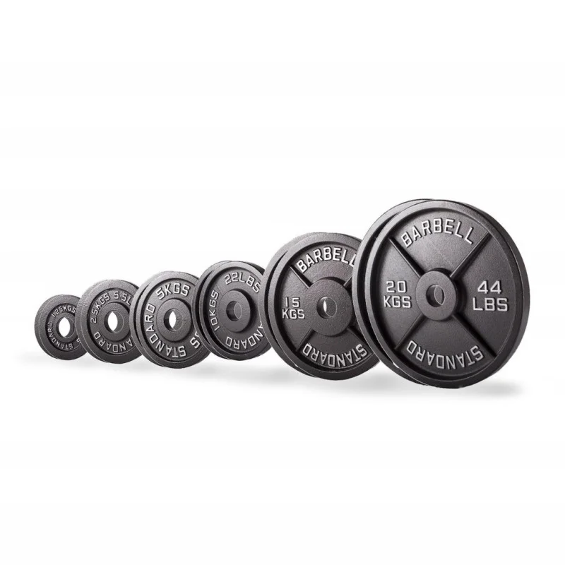 Set olympischer Gusseisenscheiben 107,5 kg