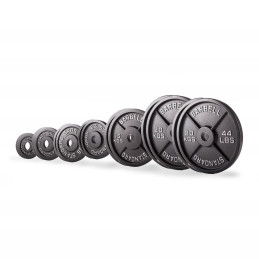 Set olympischer Gusseisenscheiben 147,5 kg