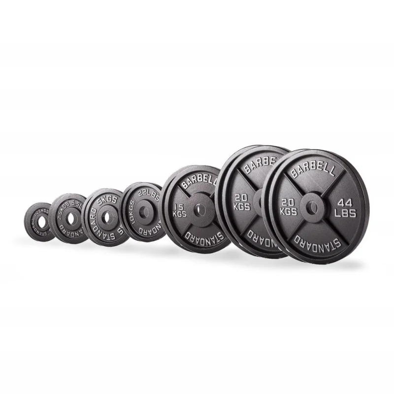 Set de discos olímpicos de hierro fundido 147,5 kg