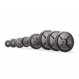 Set de discos olímpicos de hierro fundido 187,5 kg