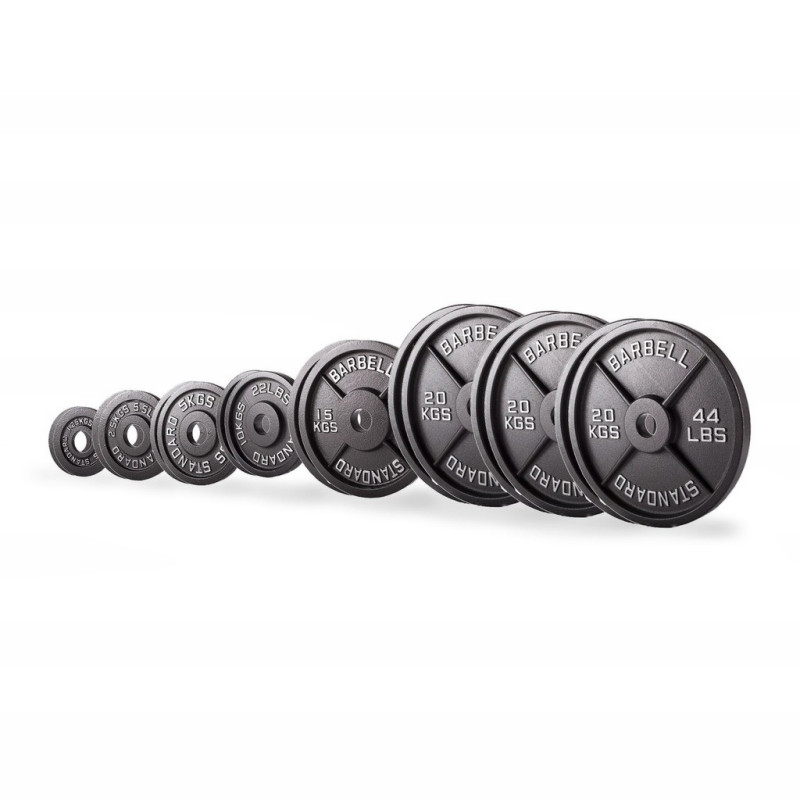 Set disques olympiques en fonte 187,5 kg