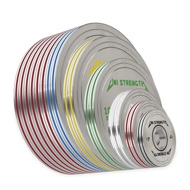 Set 257,5 kg dischi calibrati cromati UF, tutti i dischi in scala