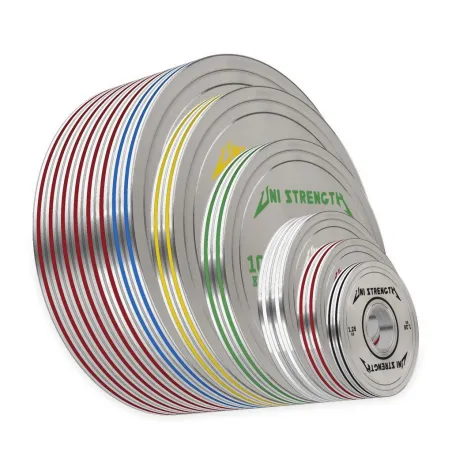 Set 257,5 kg UF kalibrierte Scheiben - Chrom