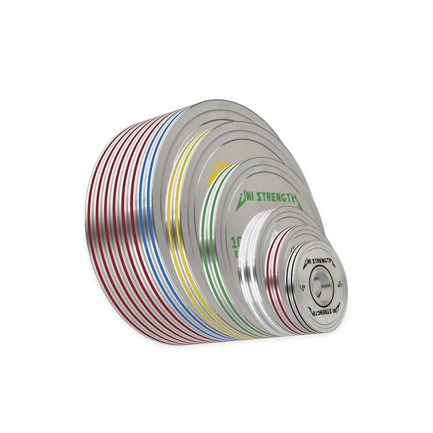 Set 257.5 kg UF Calibrated Plates - Chrome