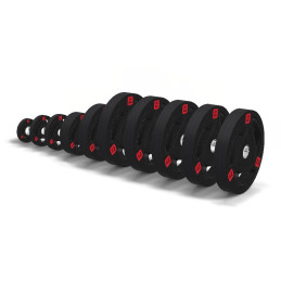 Set olympischer Tri-Grip-Gummischeiben 267,5 kg
