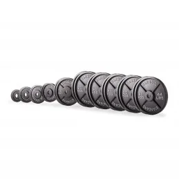 Set de discos olímpicos de hierro fundido 267,5 kg