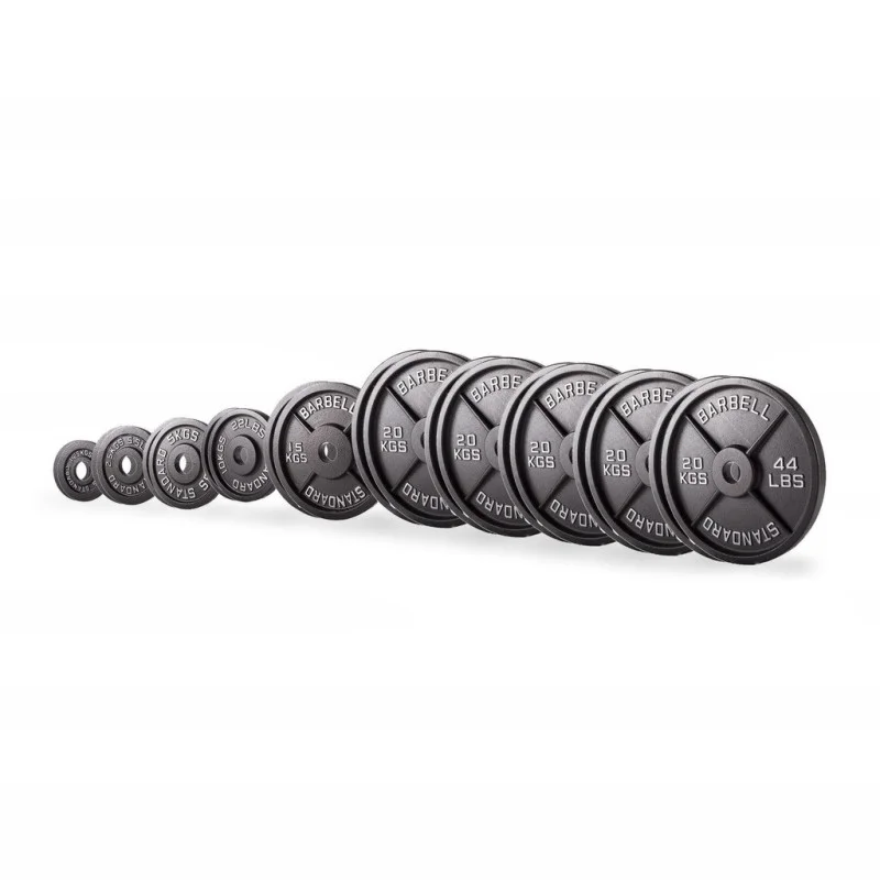 Set de discos olímpicos de hierro fundido 267,5 kg
