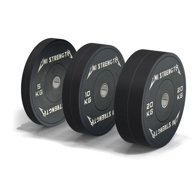 Set dischi bumper neri 70 kg Uni Strength