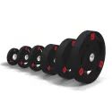 Olympic Rubber Weight Plates 50 mm - 107.5 kg Set
