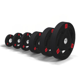 Set olympischer Tri-Grip-Gummischeiben 107,5 kg