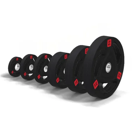 Olympic Rubber Weight Plates 50 mm - 107.5 kg Set