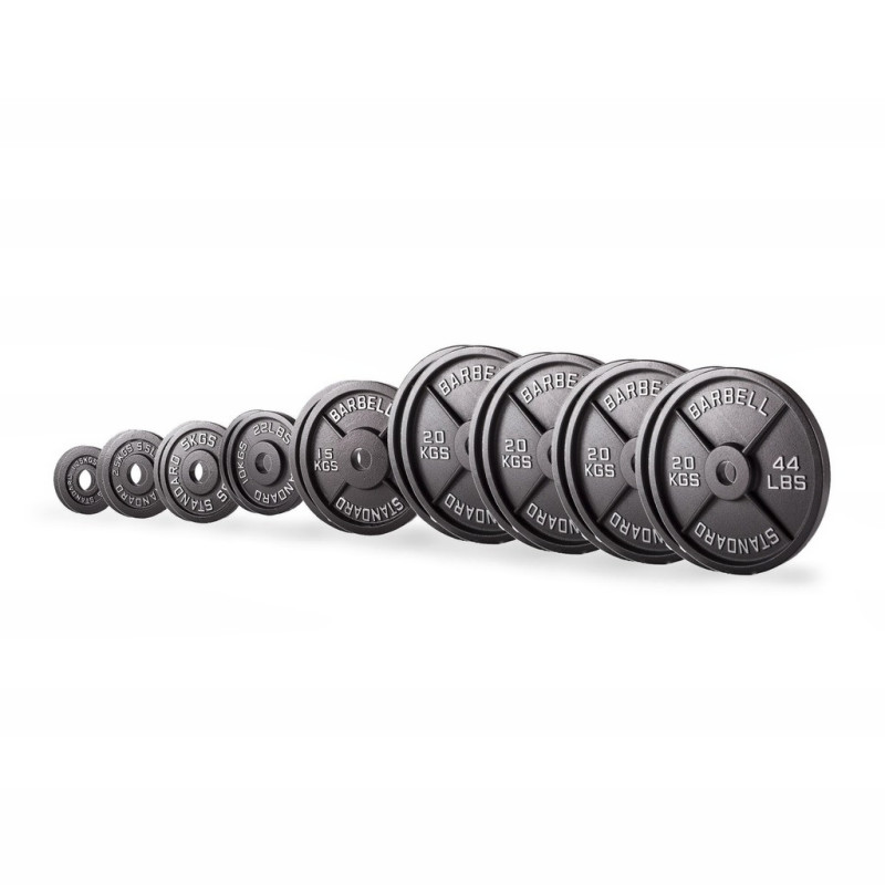 Set olympischer Gusseisenscheiben 227,5 kg