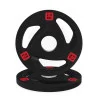 Disque olympique caoutchouc tri-grip 2,5 kg, vue de face