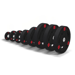 Set olympischer Tri-Grip-Gummischeiben 187,5 kg