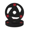 Disque olympique caoutchouc tri-grip 10 kg, vue de face