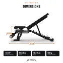 UF-4 Adjustable Weight Bench | Decline, Flat, Incline - view 6