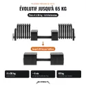 Set Extension 4 Visses | Pour Haltères Réglables Acier, Étape 2 (38 à 65 kg) - vue 5