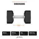 Pack Manubri Regolabili 100% Acciaio – da 4 a 20 kg + Supporto - vista 3