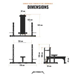 Preiswertes Powerlifting Combo Rack