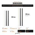 Montants pour rack CS-1 75 x 75 mm, 204 ou 236 cm - vue 21