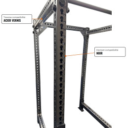 Travesaños rack CS-1 76 cm perforación compatibilidad negro